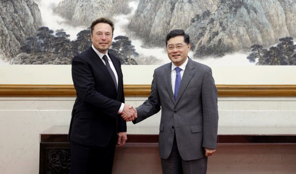 China foreign minister meets with Elon Musk in Beijing