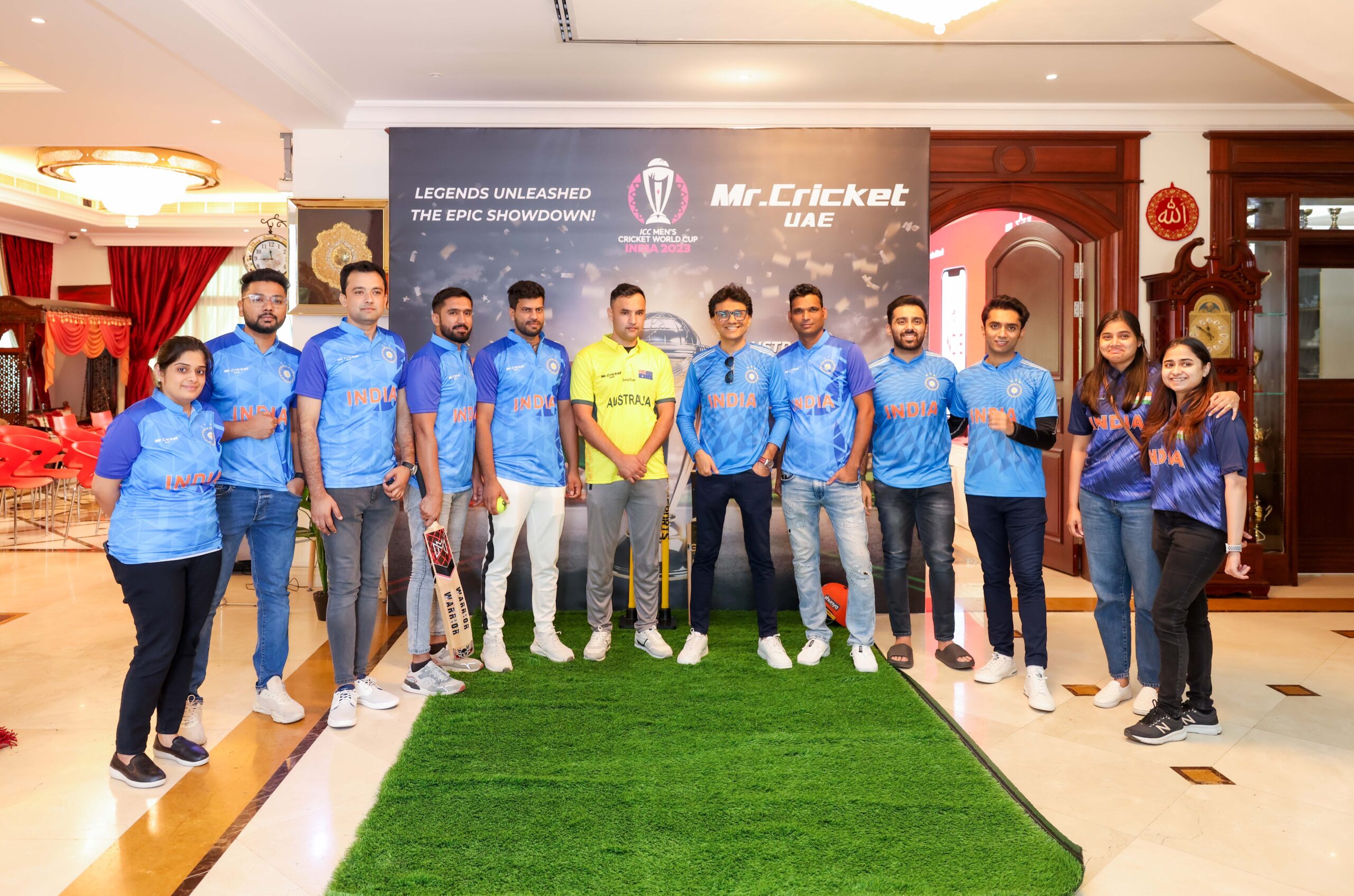 Cricket Spectacle in Dubai: Mr. Anis Sajan Hosts Epic ICC World Cup 2023 Finals Screening