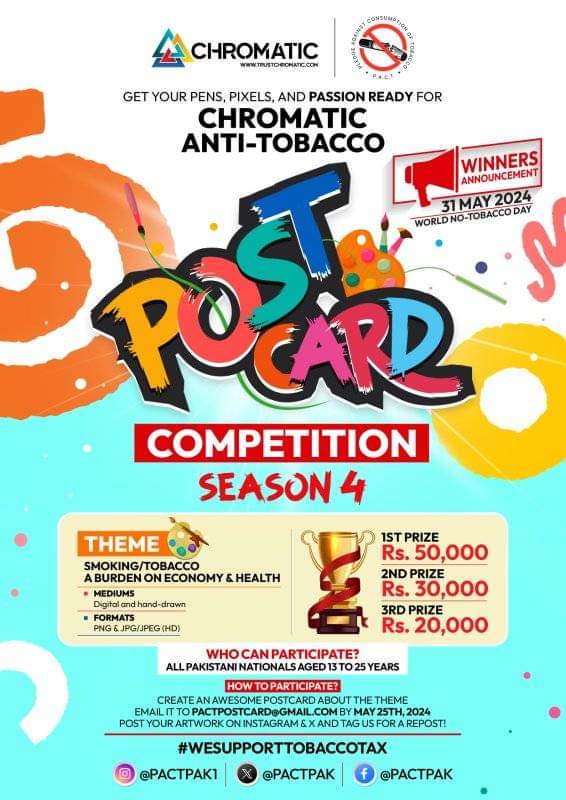 Chromatic Presents Anti Tobacco Post Card Competition Season 4 Among Youth
