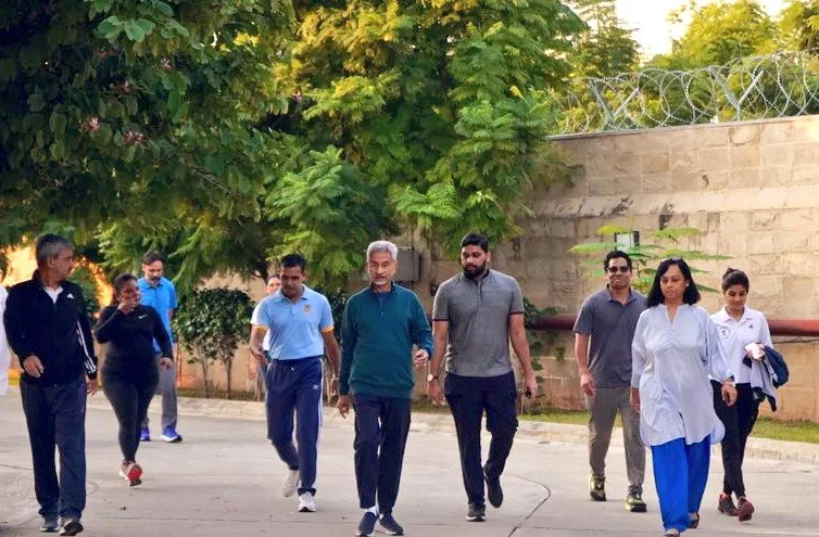 Photo of Indian FM’s Morning Walk goes Viral, During Pakistan Visit for SCO Summit