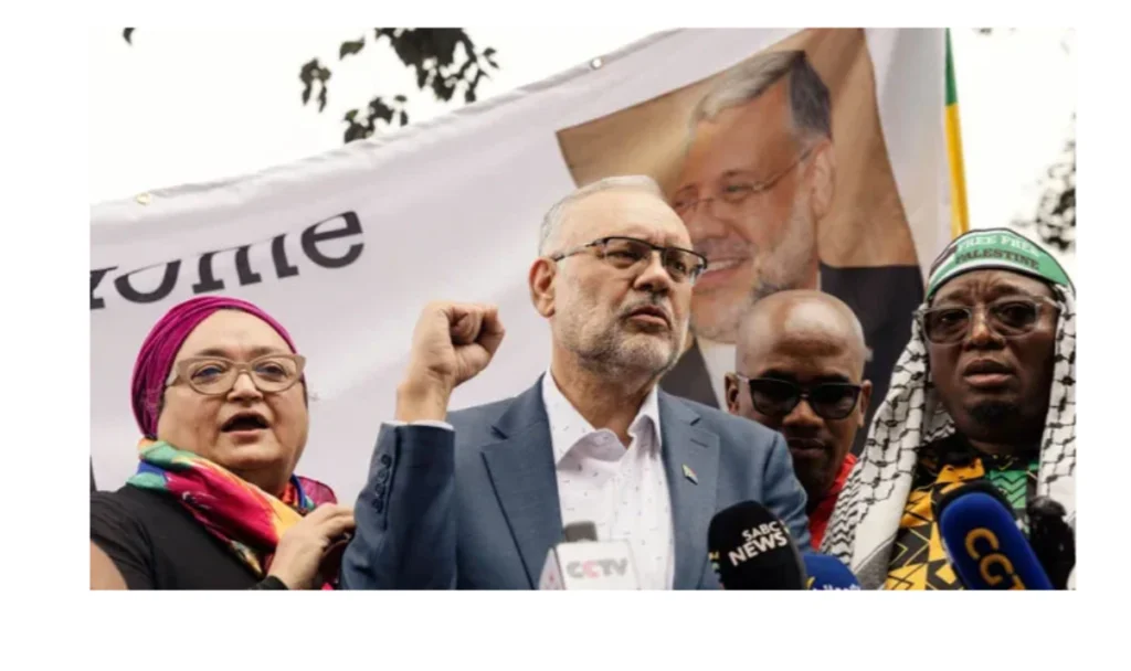 South African Ambassador expelled from US receives grand welcome upon arrival in the country | Baaghi TV