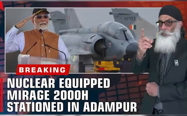 Modi’s Visit: India Deployed Mirage Jets Equipped With Nukes at Adampur Air Base