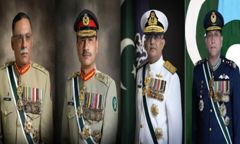 Armed Forces Chiefs, Chairman Joint Chiefs of Staff Committee Congratulate Nation on Independence Day