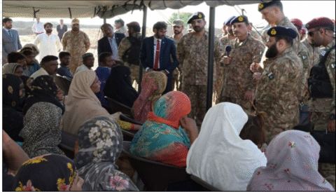 Field Marshal Asim Munir Visits Flood-Hit Areas, Vows Full Support for Victims