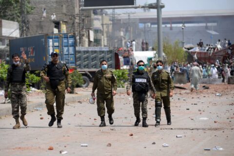 Lahore Tense as Police, TLP Clash Ahead of Planned ‘Gaza March’