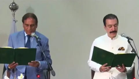 PPP’s Faisal Rathore Sworn in as New AJK Prime Minister After No-Confidence Vote