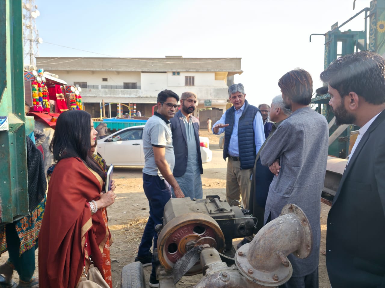 UNIDO delegation meets Micro-Grantees of PAIDAR Programme in NRSP District Sujawal