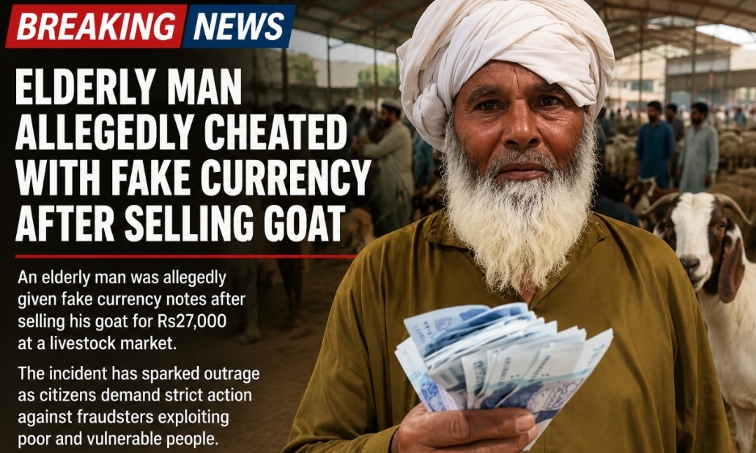 Elderly Man Allegedly Cheated With Fake Currency After Selling Goat