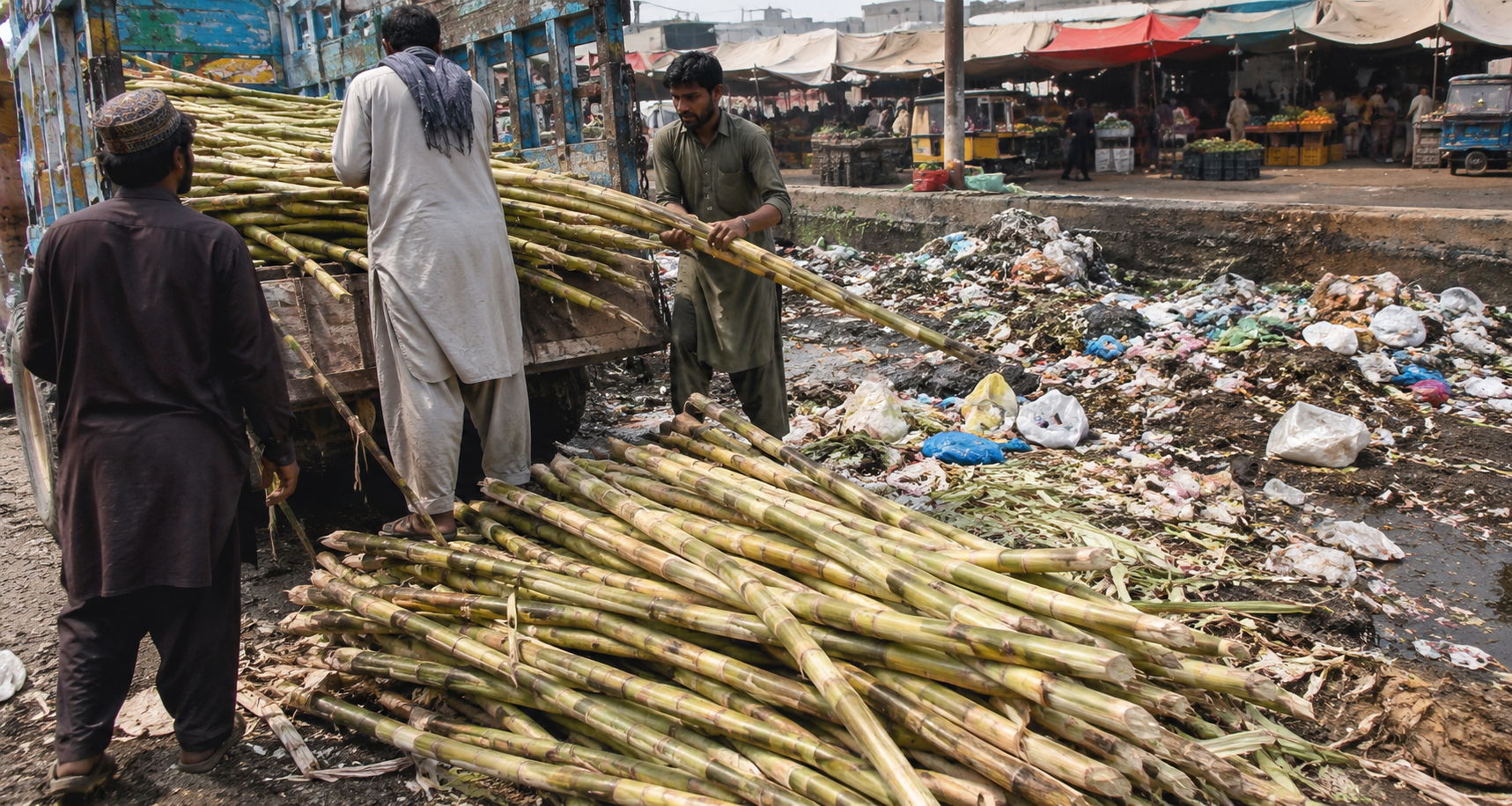 Islamabad | Sugarcane Loading Near Garbage Raises Hygiene Concerns | Baaghi TV