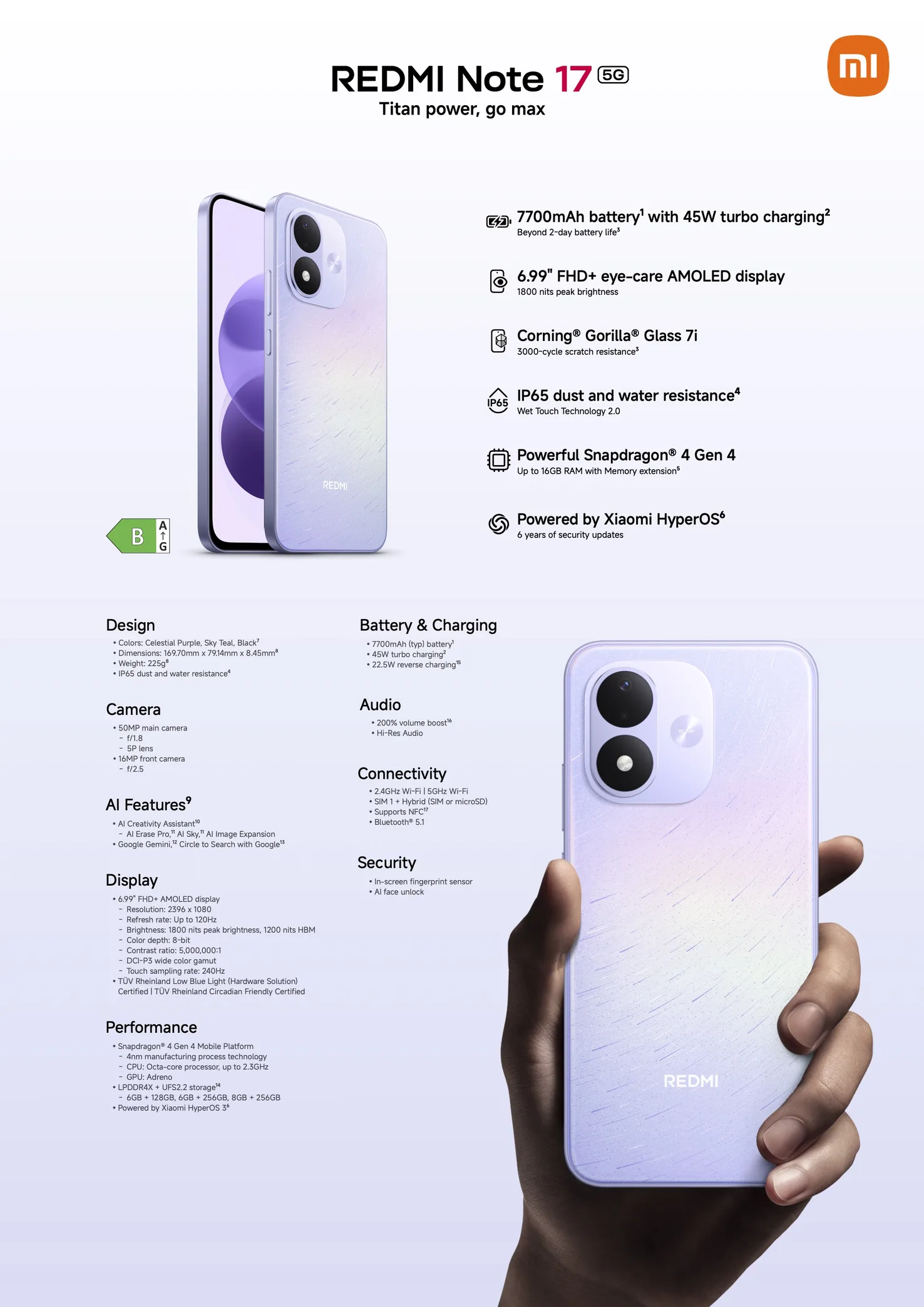 Xiaomi Launches Redmi Note 17 5G in Europe With 7,700mAh Battery | Baaghi TV 