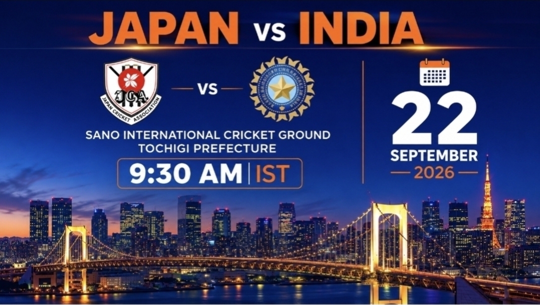 India and Japan to Play T20I to Mark 75 Years of Diplomatic Relations